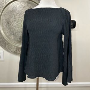 Malene Birger black, black sleeve blouse - Size 36 / US 8